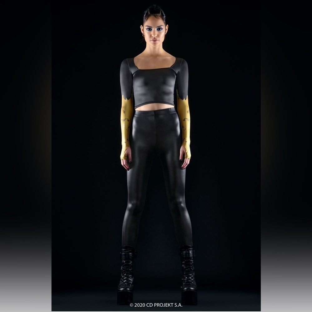 RARE Blackmilk Cyberpunk 2077 Crop Top - Picture 4 of 16